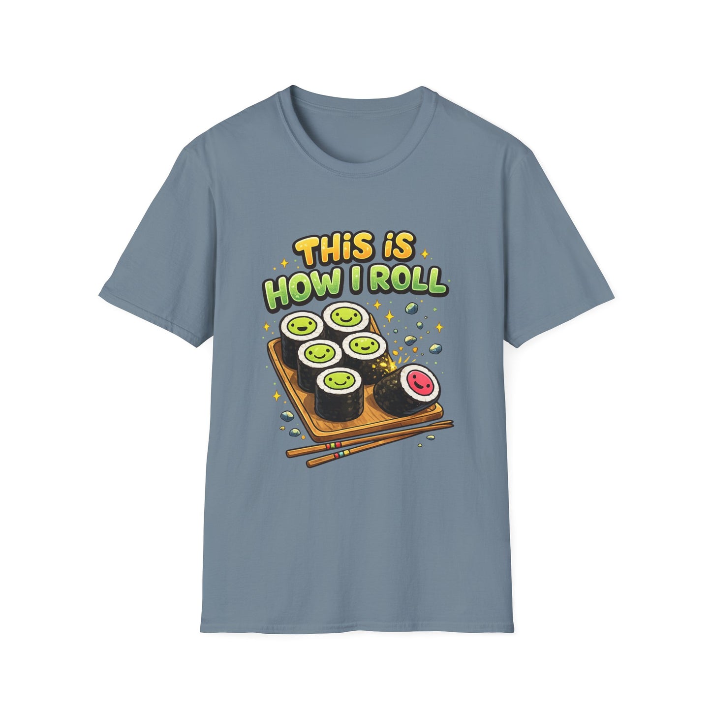 Sushi Lovers Witchsoul Original T-Shirt — "This Is How I Roll" Cute Sushi Graphic Tee