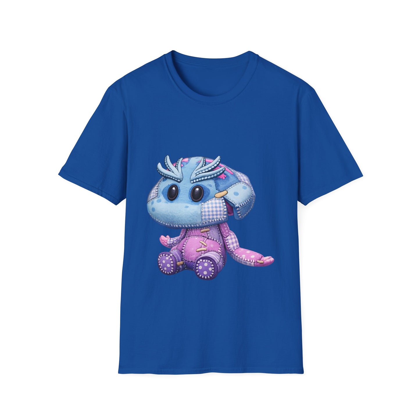 Palia Inspired Shmole Piskii Plush Patchwork Style Graphic Tshirt