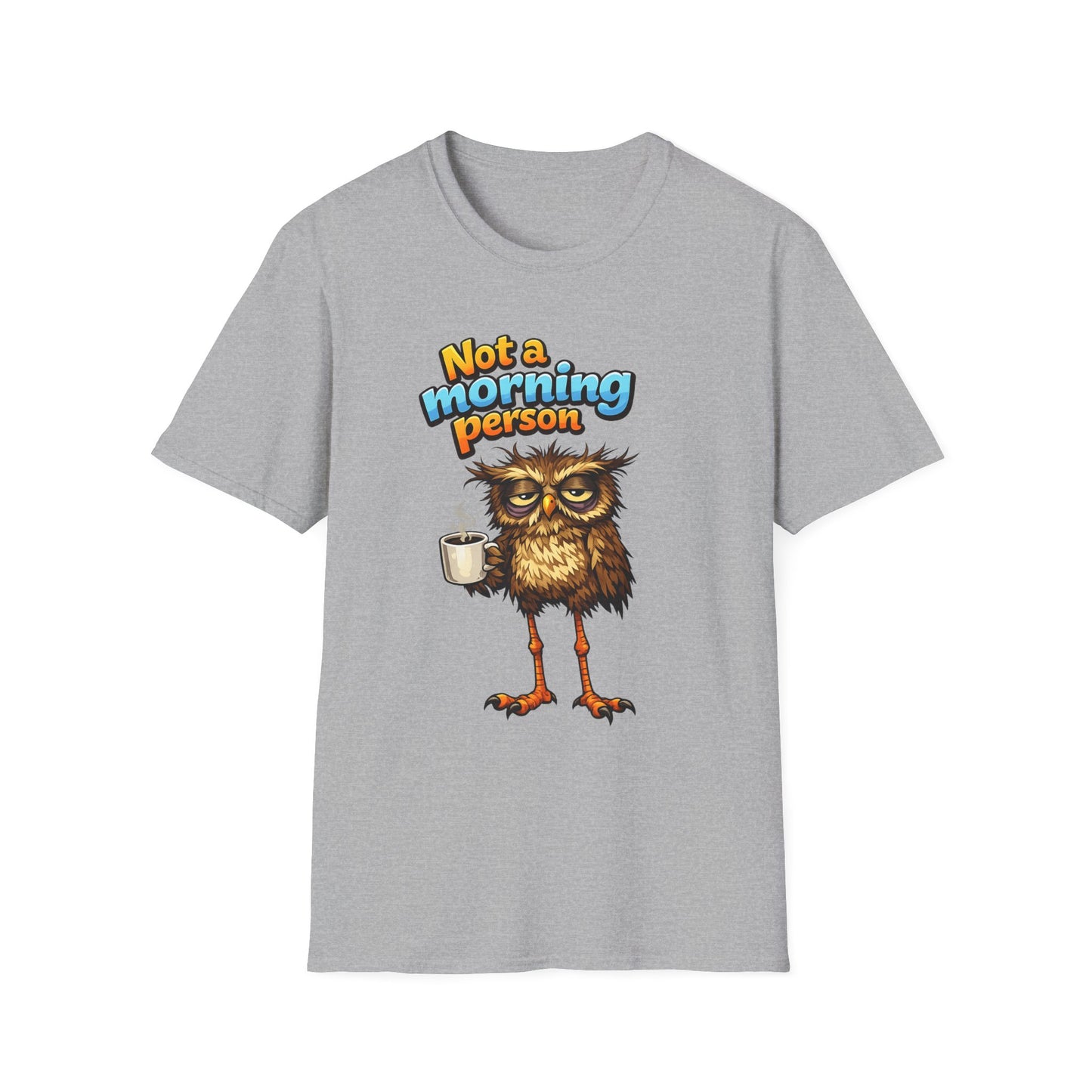 Not a Morning Person Owl WitchSoul Original T-Shirt — Funny Coffee Lover Graphic Tee