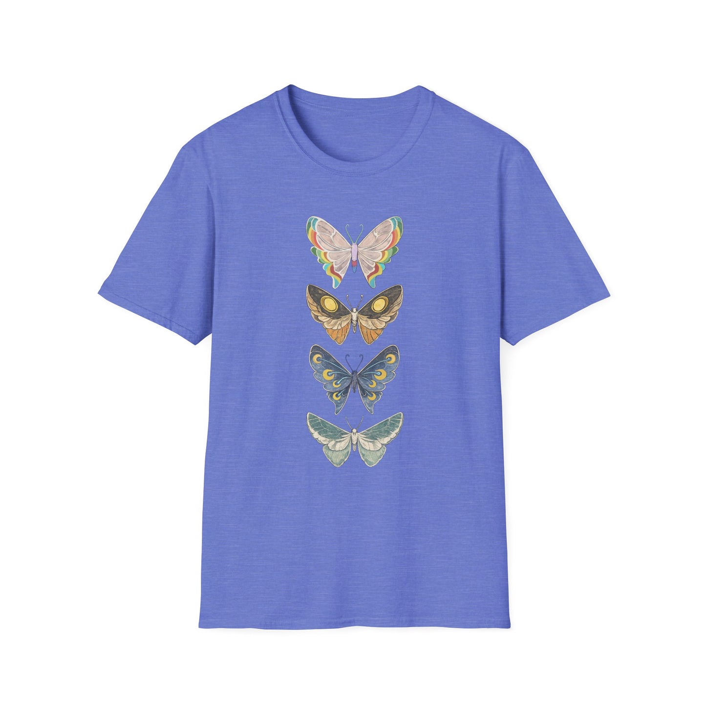 Palia Inspired Bahari & Kilima Butterfly Stack T-Shirt — Vintage Botanical Insect Graphic Tee