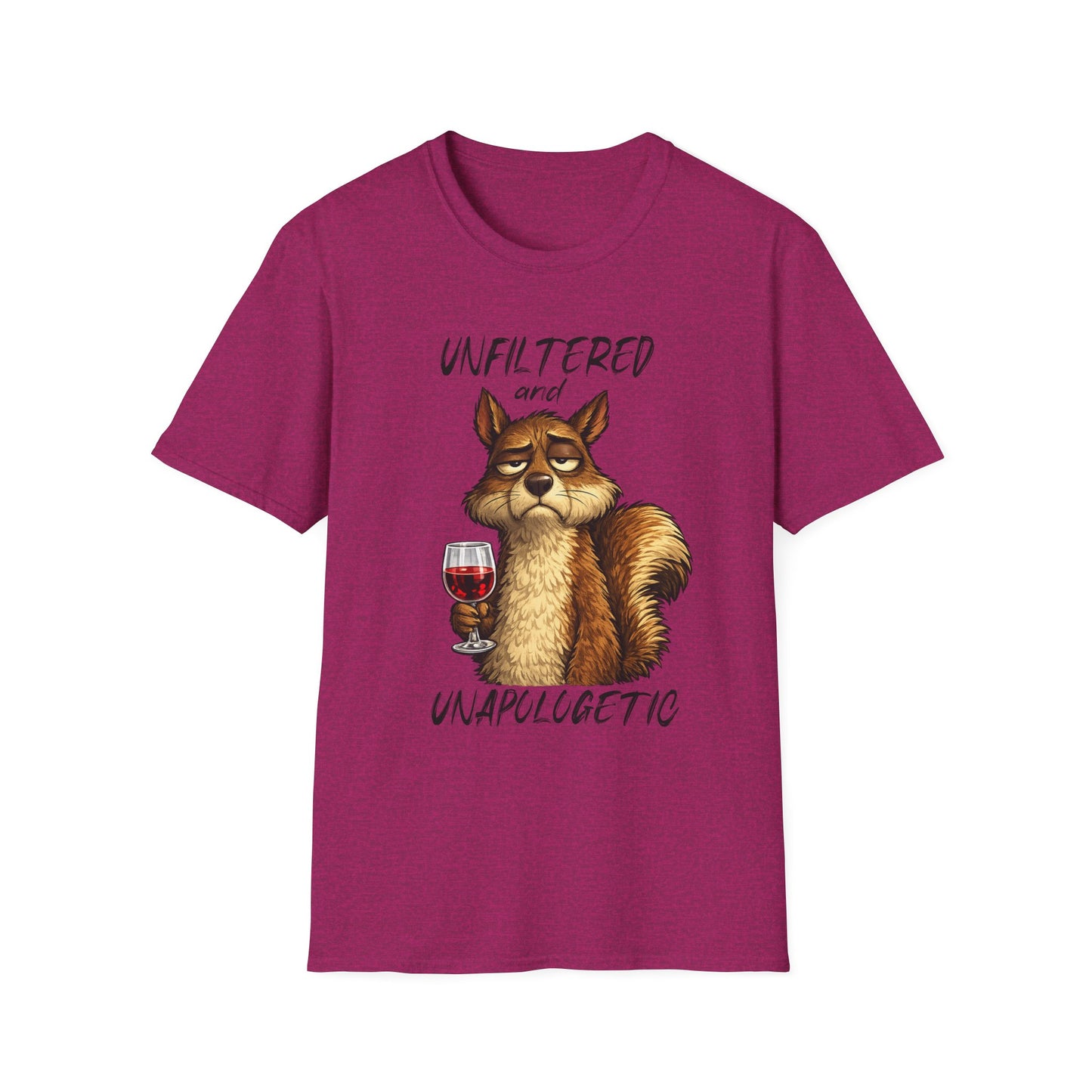 Unfiltered and Unapologetic WitchSoul Original Squirrel T-Shirt — Funny Wine Lover Graphic Tee