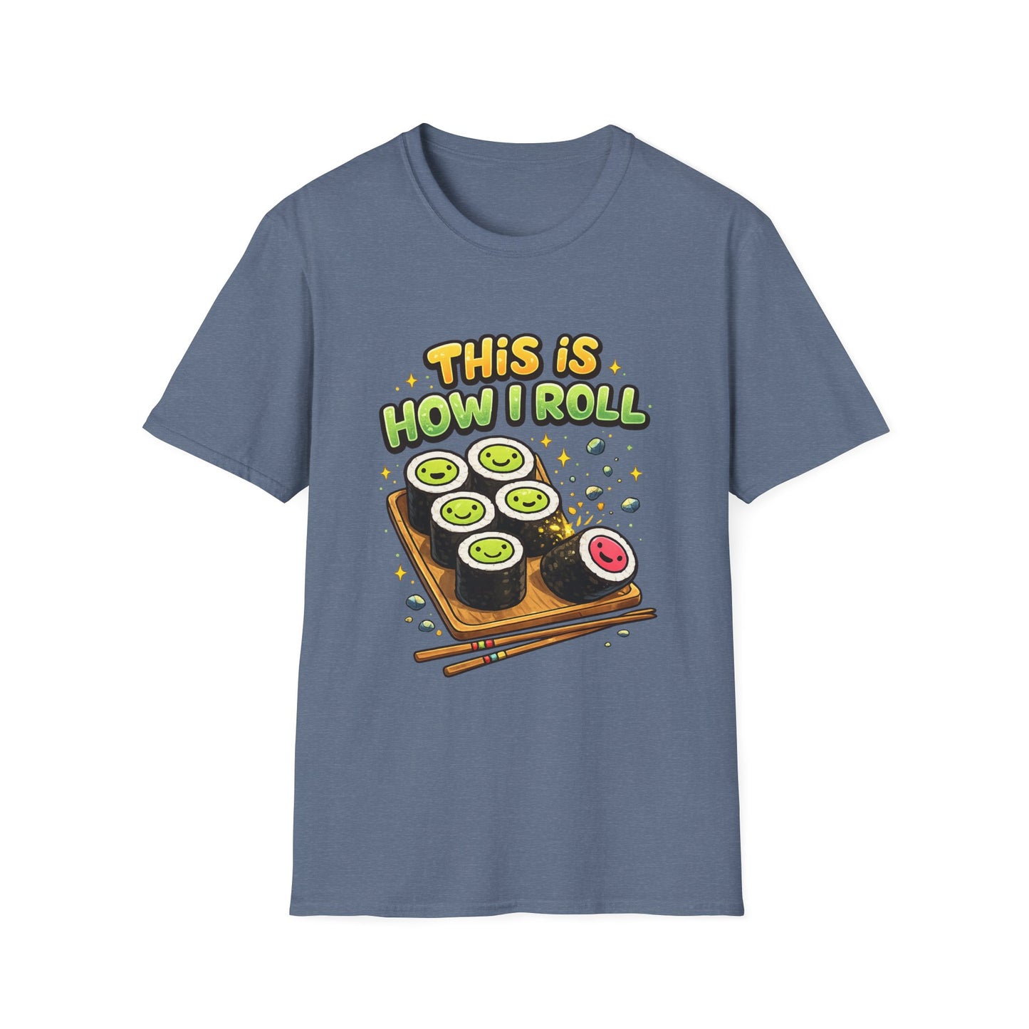Sushi Lovers Witchsoul Original T-Shirt — "This Is How I Roll" Cute Sushi Graphic Tee