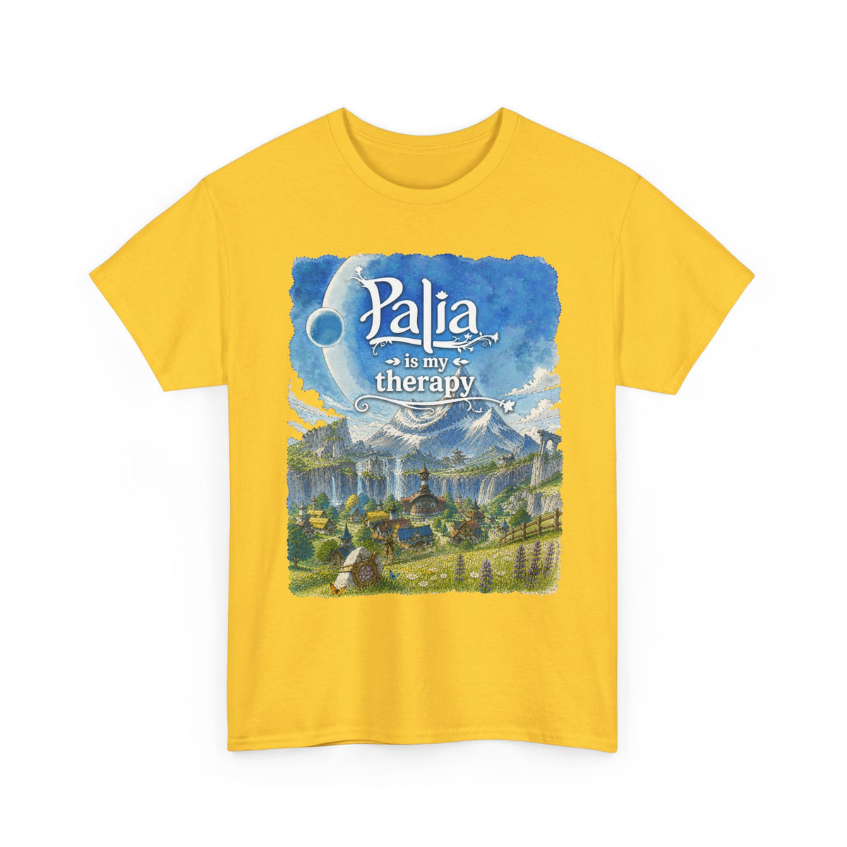 T-Shirt — "Palia Is My Therapy" Palia Inspired Landscape Graphic Tee