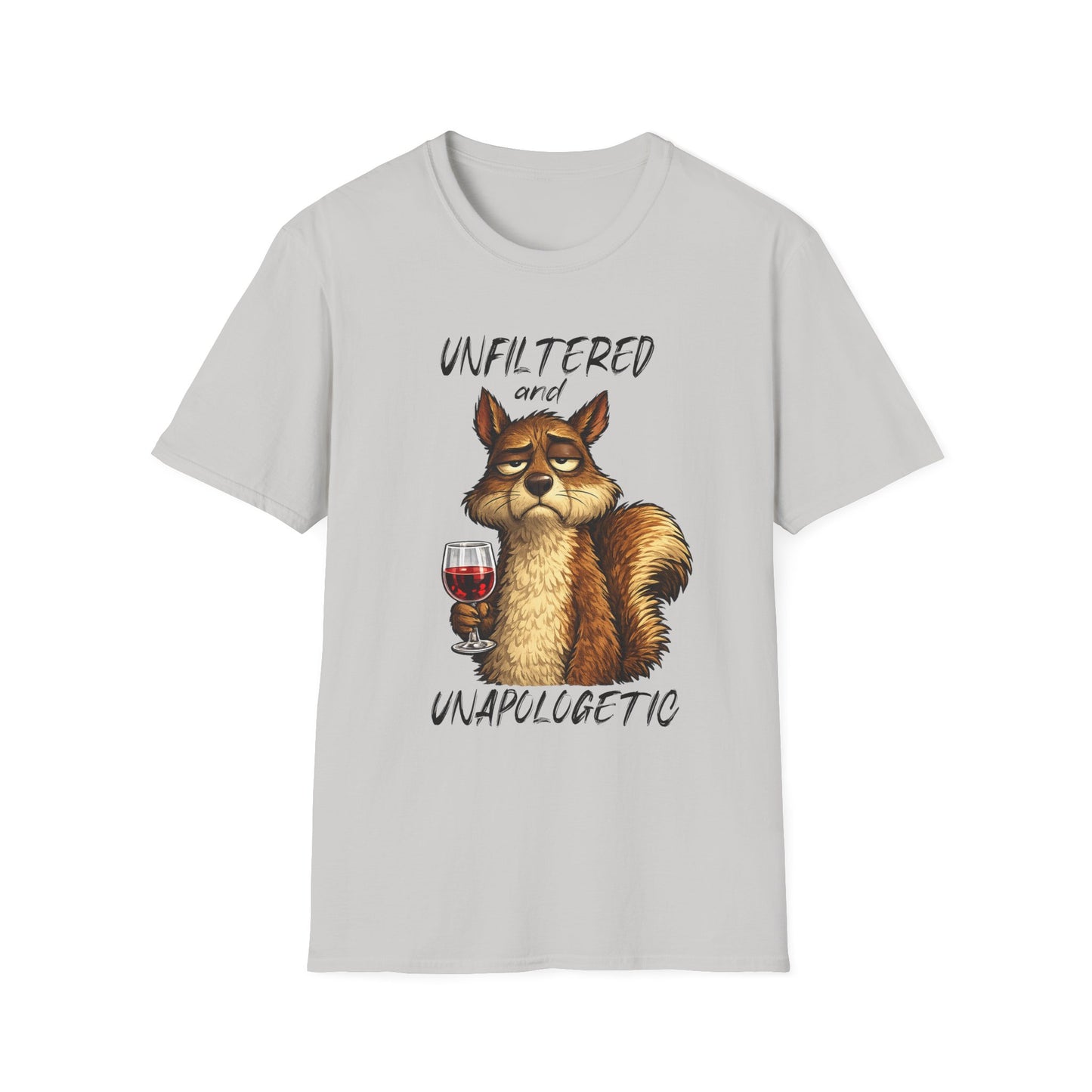 Unfiltered and Unapologetic WitchSoul Original Squirrel T-Shirt — Funny Wine Lover Graphic Tee