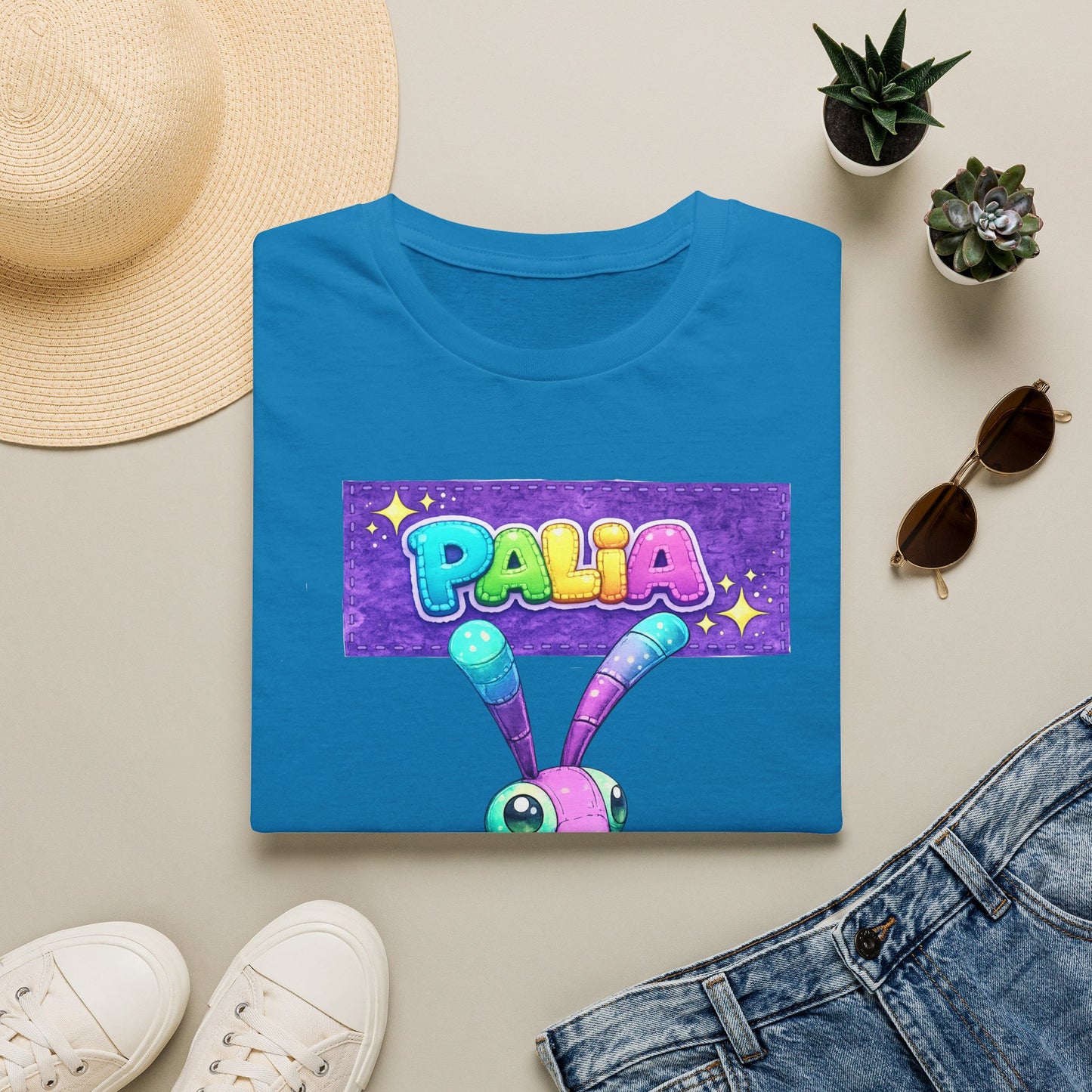 Palia Inspired Fairy Mantis Plush Graphic T-Shirt