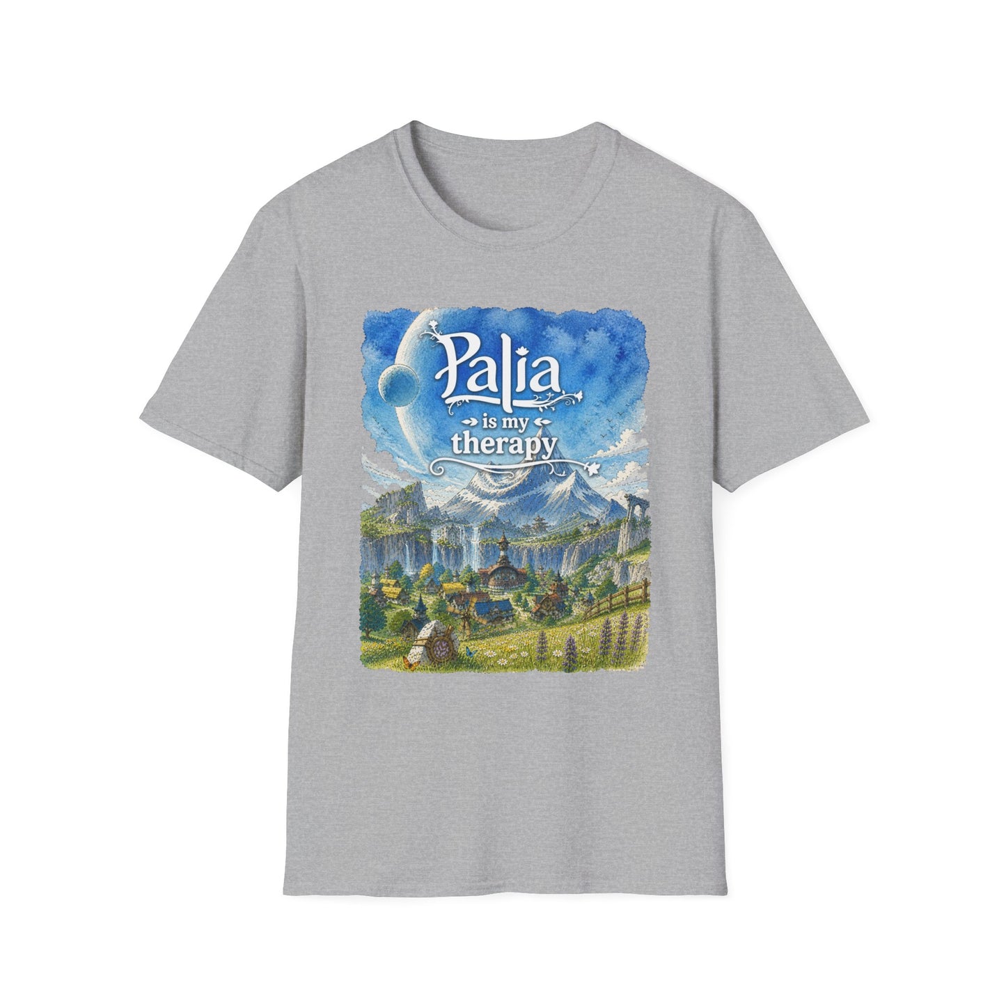 T-Shirt — "Palia Is My Therapy" Palia Inspired Landscape Graphic Tee