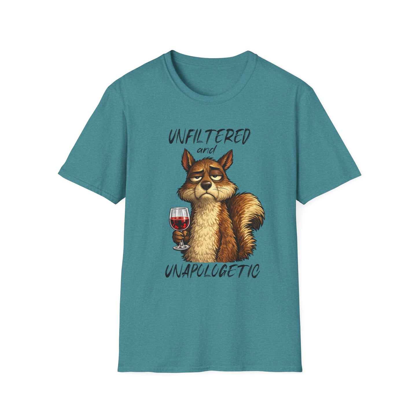 Unfiltered and Unapologetic WitchSoul Original Squirrel T-Shirt — Funny Wine Lover Graphic Tee