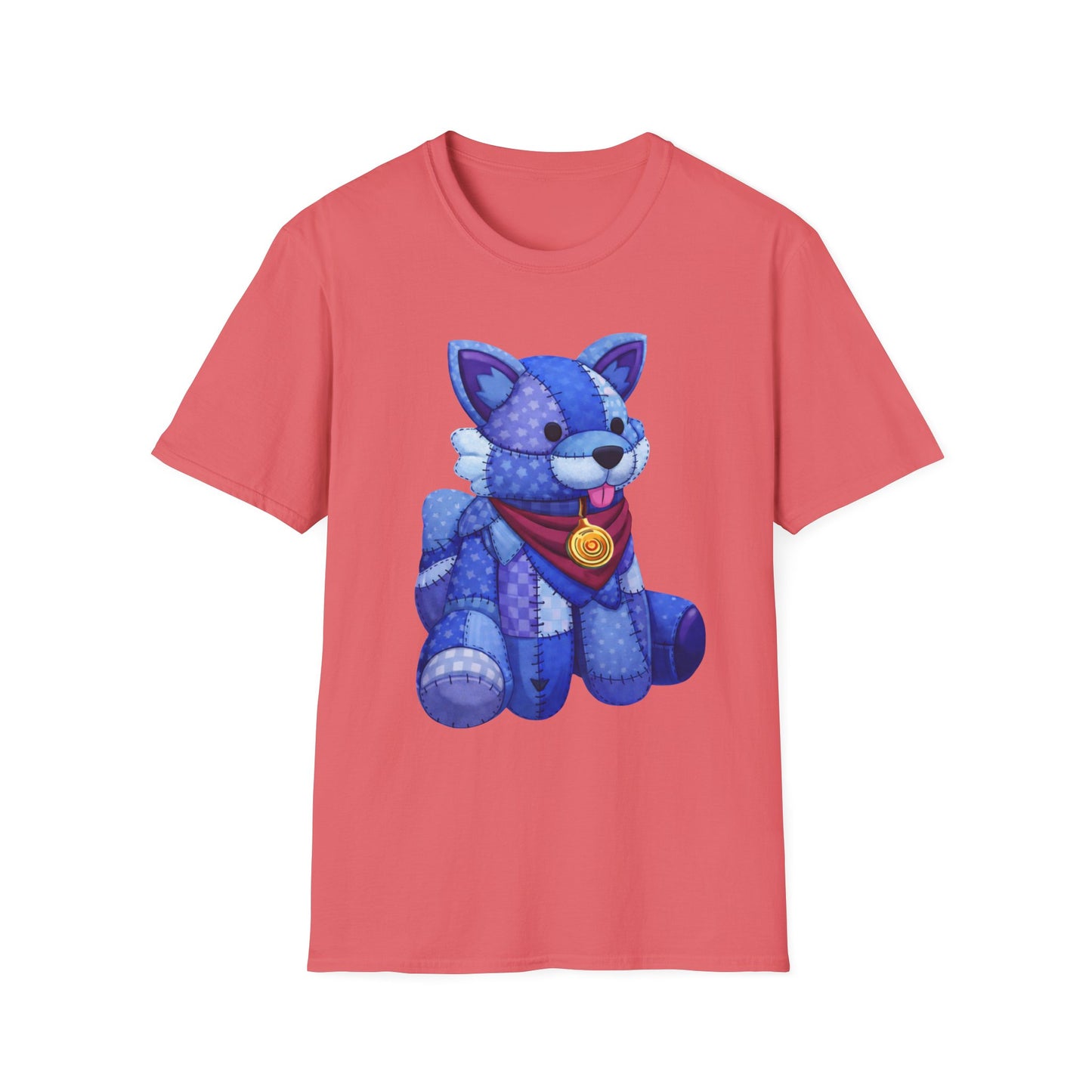 Palia Inspired Tau Plushie Patchwork-like Graphic Shirt