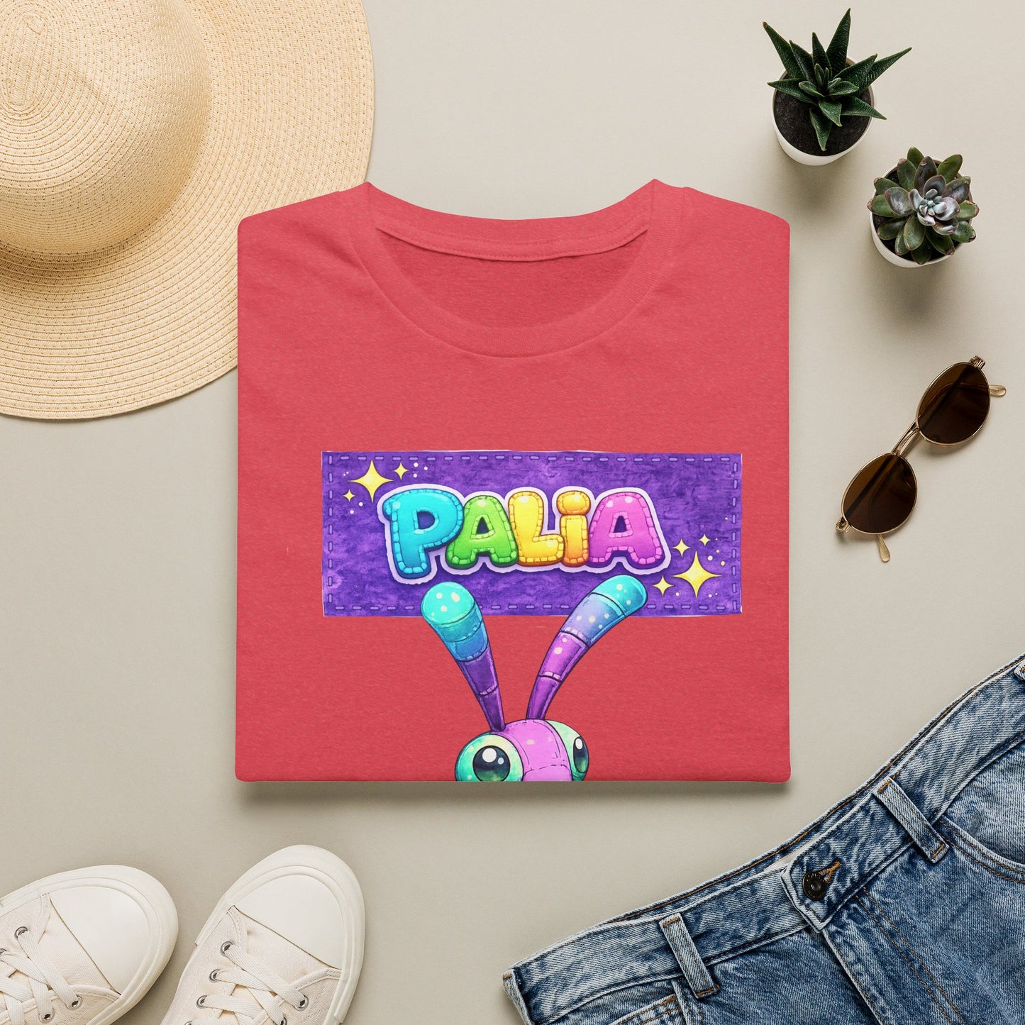 Palia Inspired Fairy Mantis Plush Graphic T-Shirt