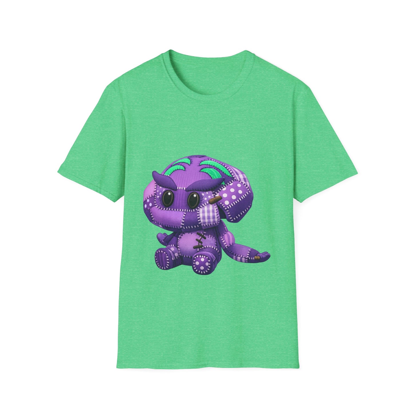 Palia Inspired Elder Shmole Plush Patchwork Style Graphic T Shirt