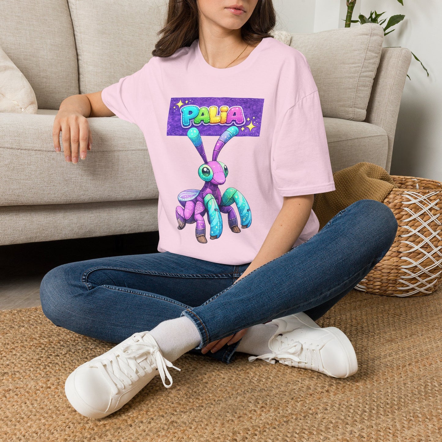 Palia Inspired Fairy Mantis Plush Graphic T-Shirt