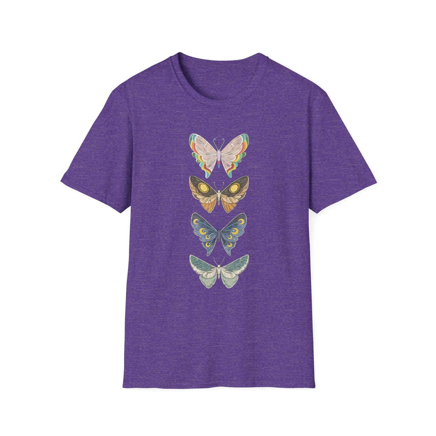 Palia Inspired Bahari & Kilima Butterfly Stack T-Shirt — Vintage Botanical Insect Graphic Tee
