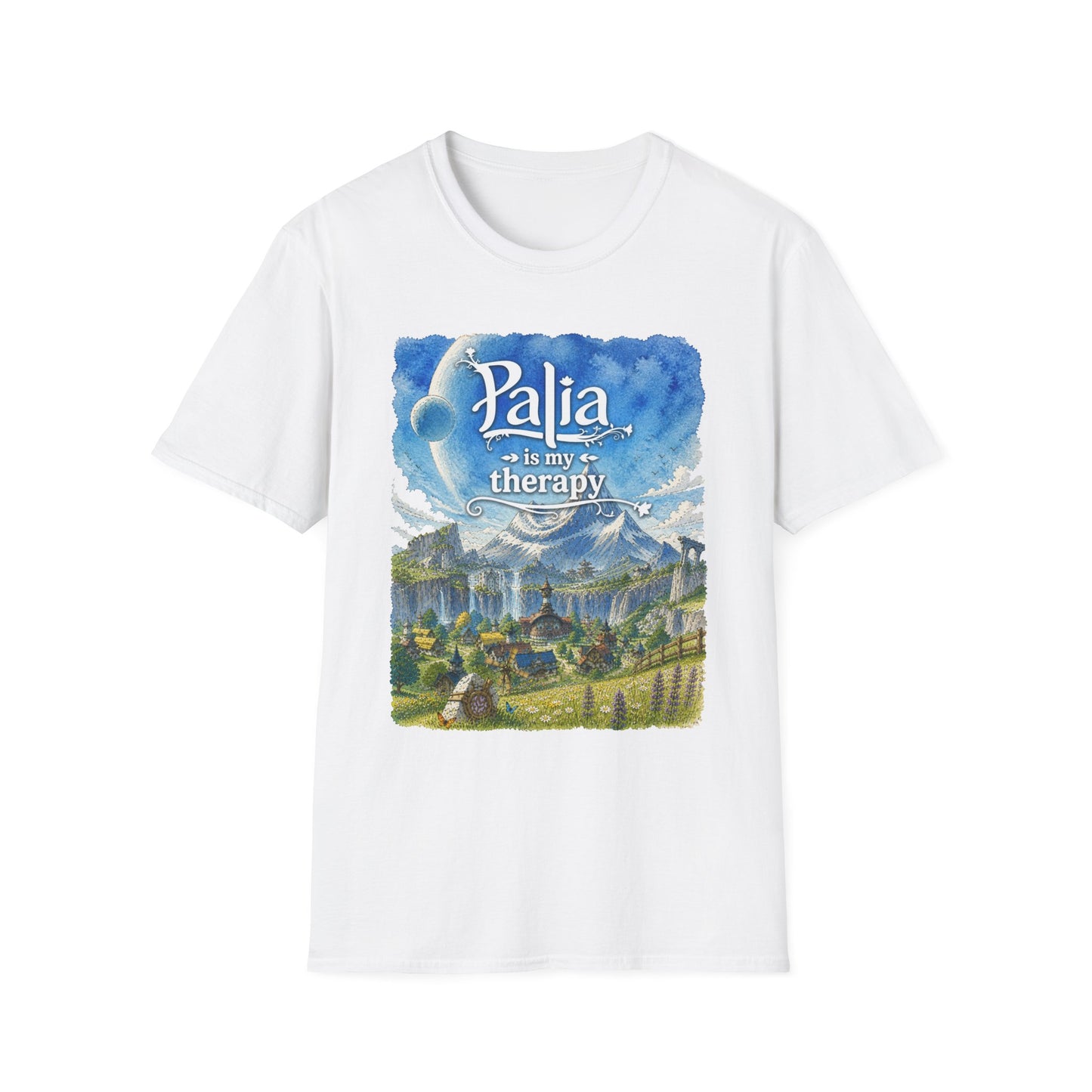 T-Shirt — "Palia Is My Therapy" Palia Inspired Landscape Graphic Tee