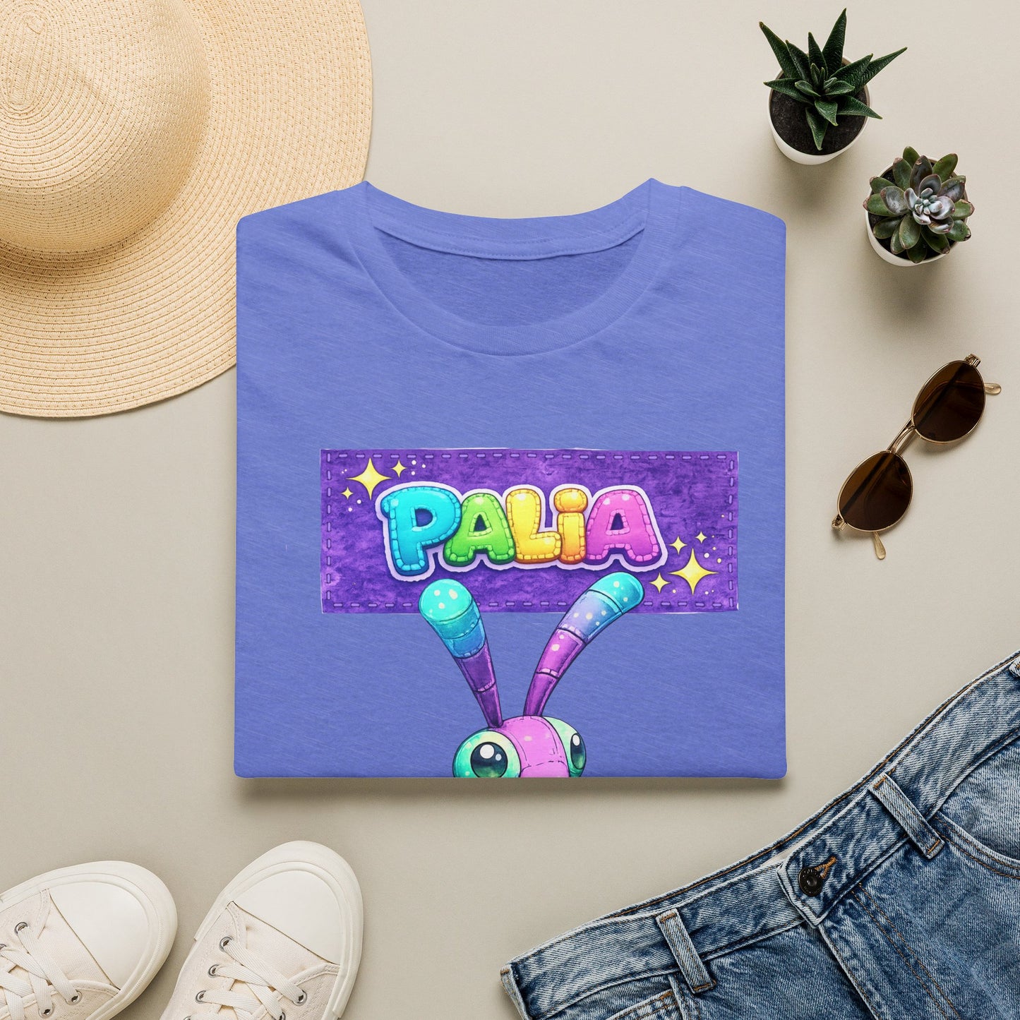 Palia Inspired Fairy Mantis Plush Graphic T-Shirt