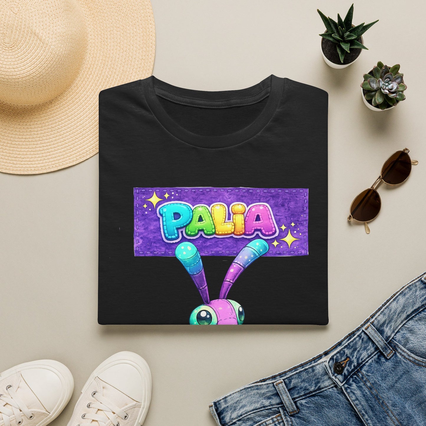 Palia Inspired Fairy Mantis Plush Graphic T-Shirt