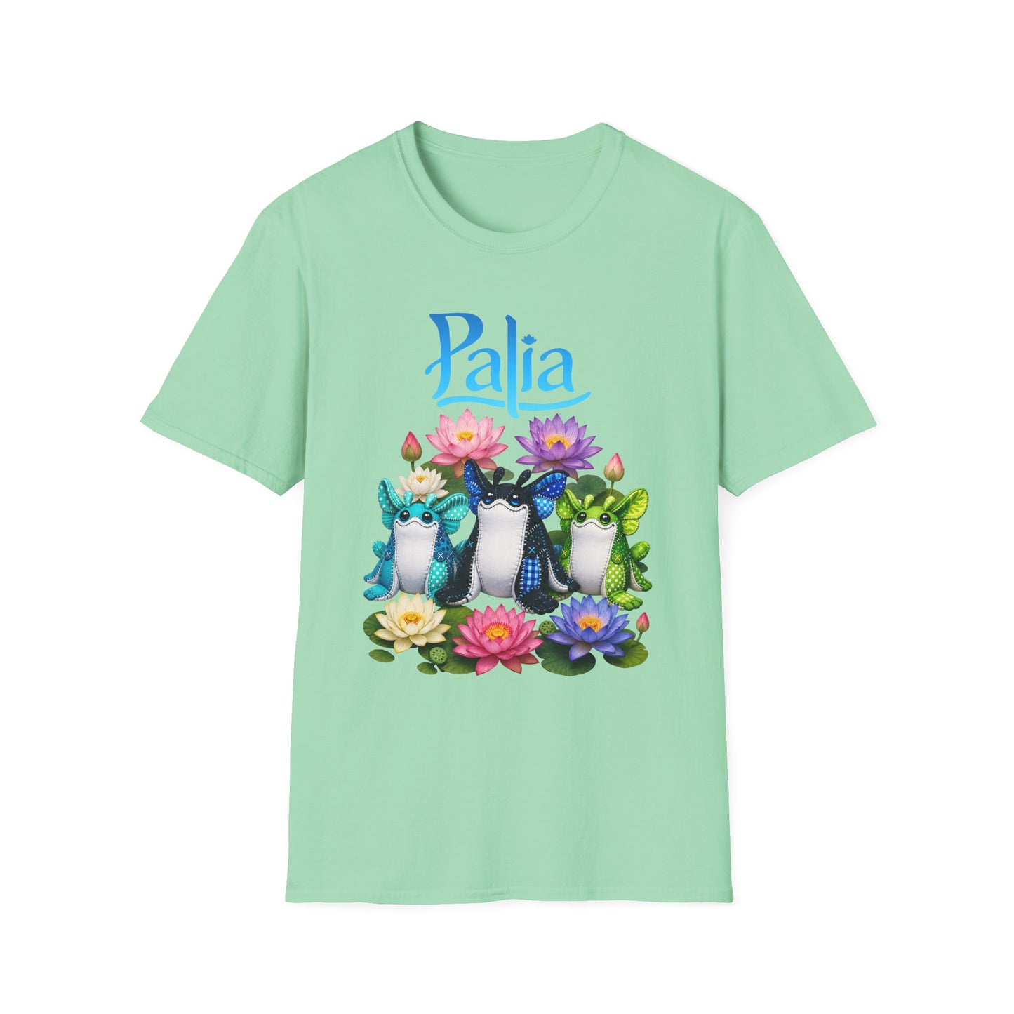 Palia Inspired Ogopuu Plush Lotus Flower Graphic Tee