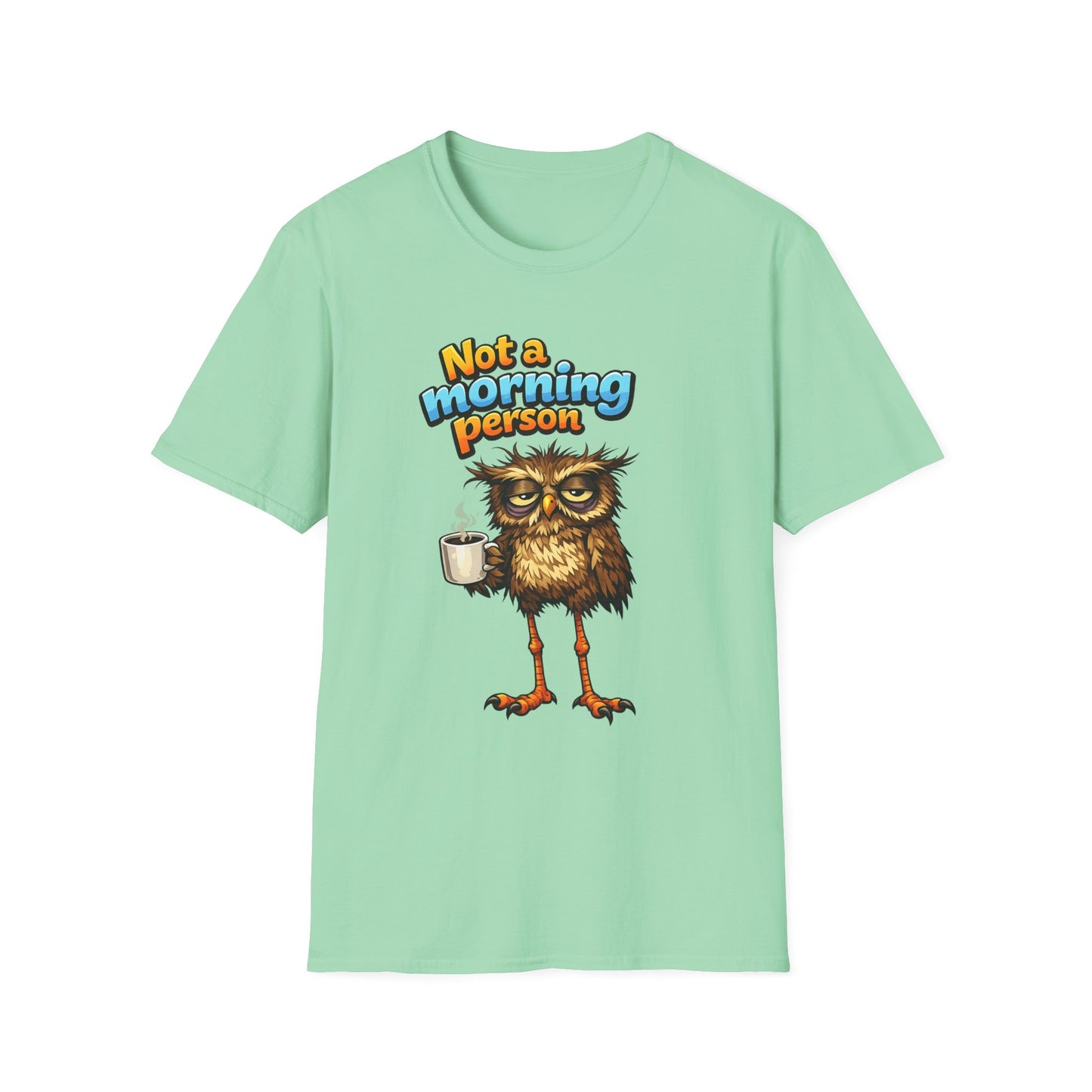 Not a Morning Person Owl WitchSoul Original T-Shirt — Funny Coffee Lover Graphic Tee