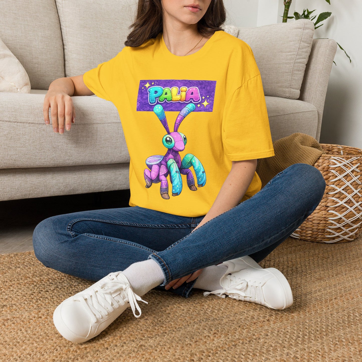 Palia Inspired Fairy Mantis Plush Graphic T-Shirt