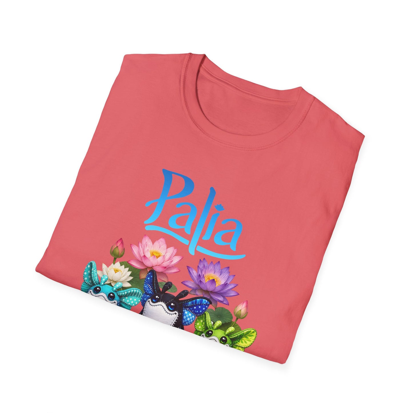 Palia Inspired Ogopuu Plush Lotus Flower Graphic Tee