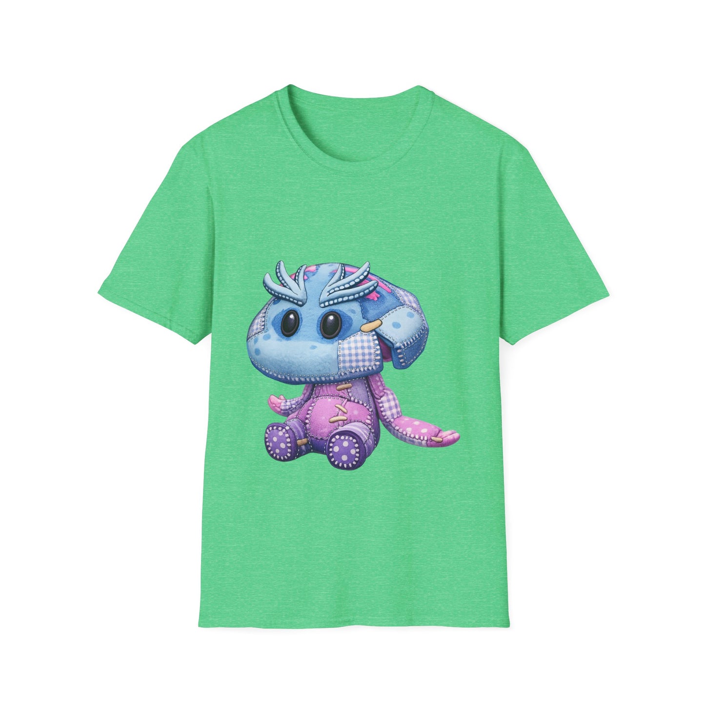 Palia Inspired Shmole Piskii Plush Patchwork Style Graphic Tshirt
