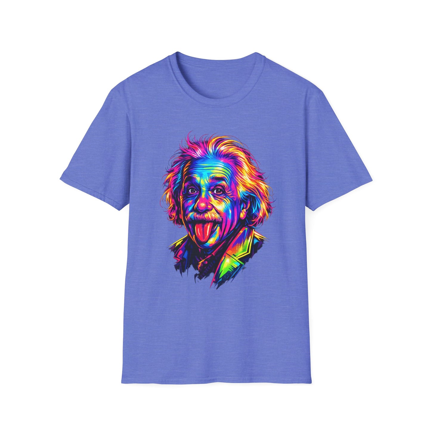 Einstein Neon Pop Portrait T-Shirt Witchsoul Original