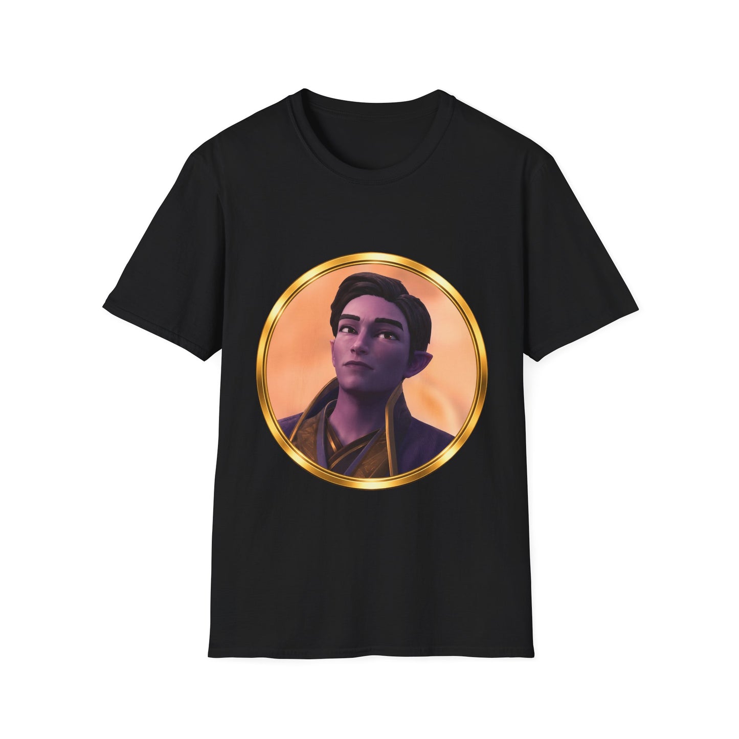 Palia Inspired Eshelon Character Portrait T-Shirt — Golden Frame Graphic Tee