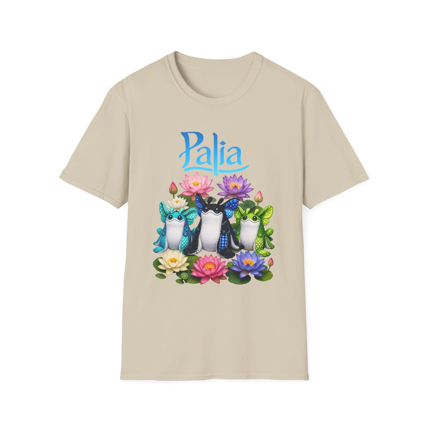 Palia Inspired Ogopuu Plush Lotus Flower Graphic Tee