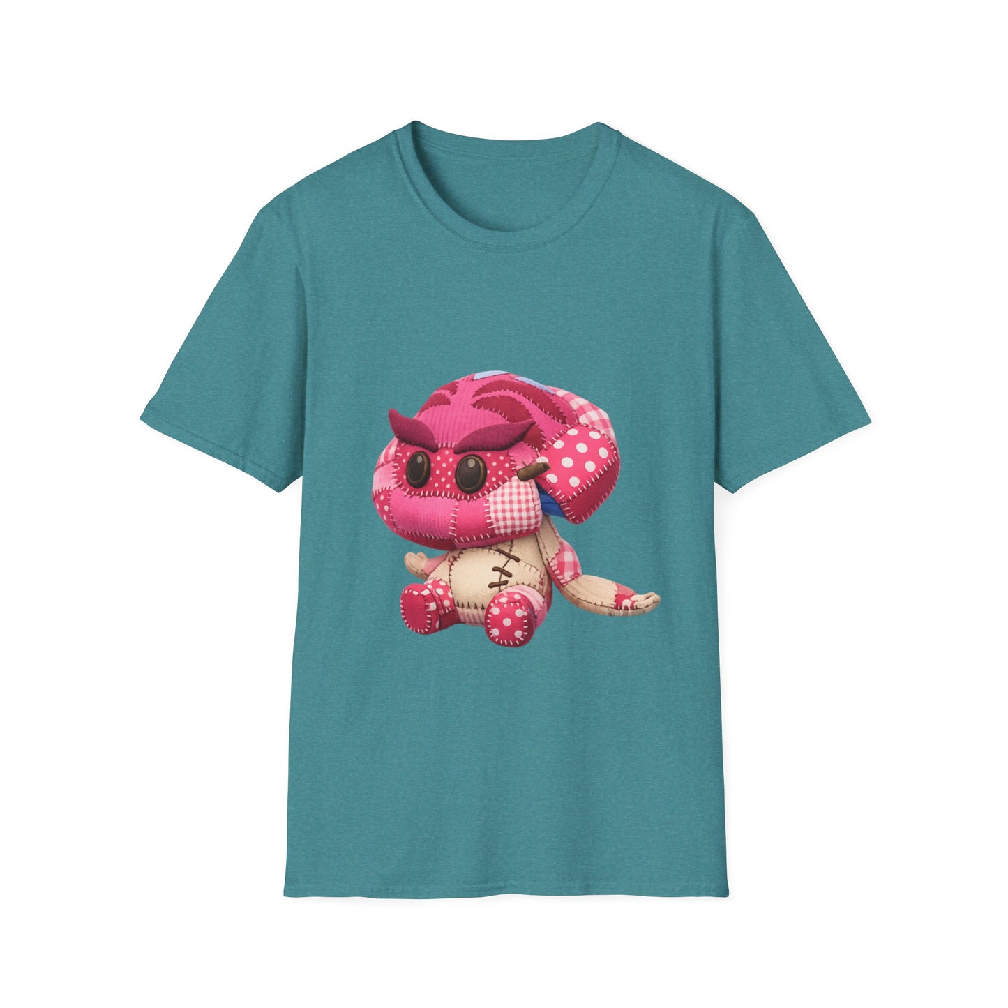 Palia Inspired Shmole Plush Patchwork Graphic DTG T-Shirt