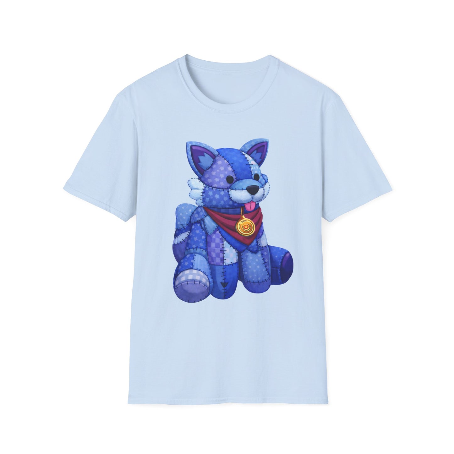 Palia Inspired Tau Plushie Patchwork-like Graphic Shirt