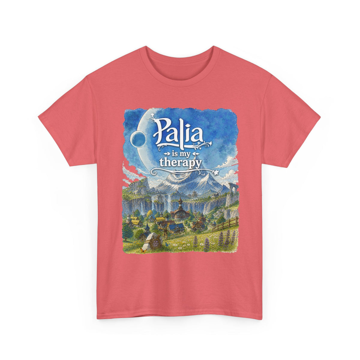 T-Shirt — "Palia Is My Therapy" Palia Inspired Landscape Graphic Tee