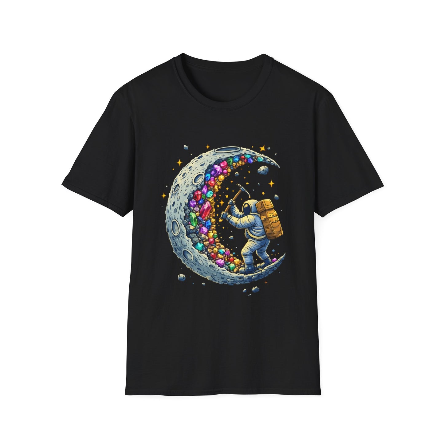 Astronaut Moon Harvest WitchSoul Original T-Shirt — Colorful Space Candy Graphic Tee