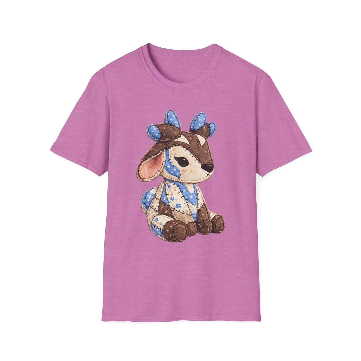 Palia Inspired Proudhorned Sernuk Plush Patchwork Graphic Tee