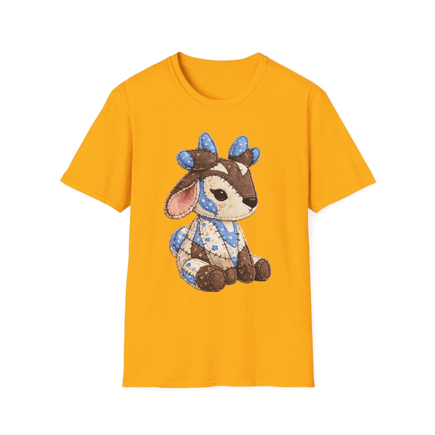 Palia Inspired Proudhorned Sernuk Plush Patchwork Graphic Tee