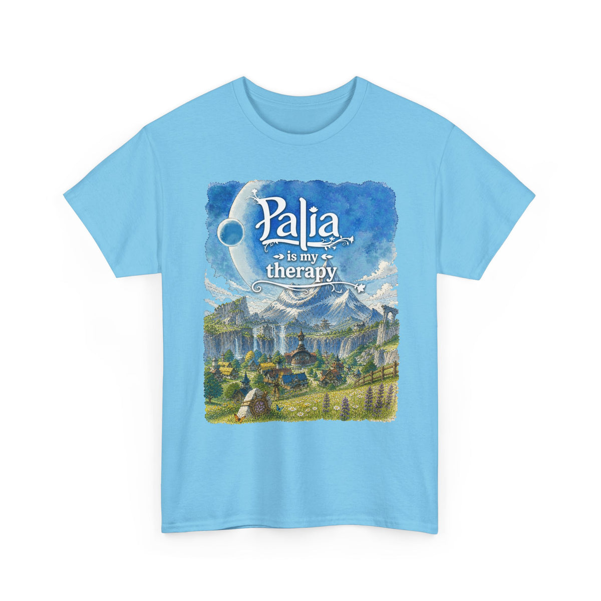 T-Shirt — "Palia Is My Therapy" Palia Inspired Landscape Graphic Tee