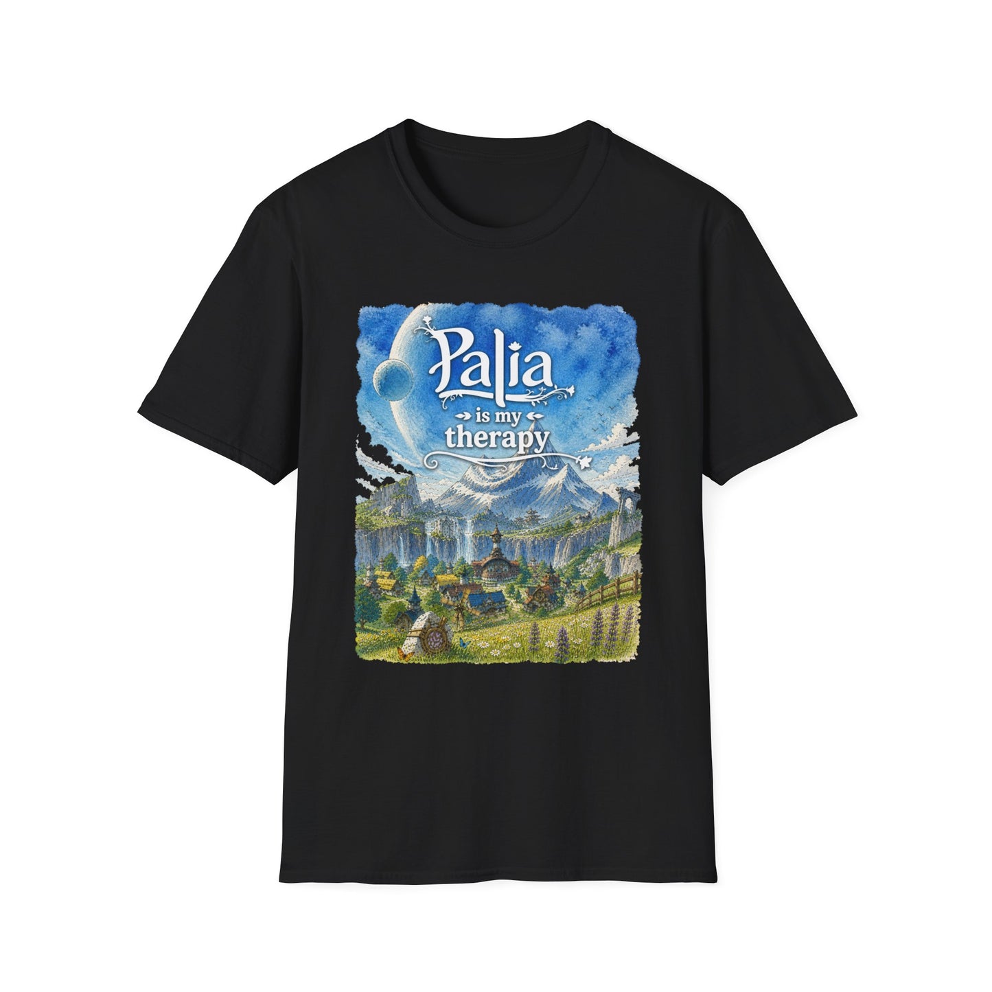 T-Shirt — "Palia Is My Therapy" Palia Inspired Landscape Graphic Tee