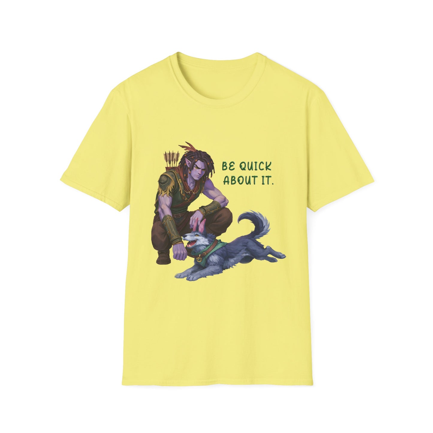 Palia Inspired Hassian and Tau  FanArtBe Quick About It T‑Shirt — Fantasy Graphic T Shirt