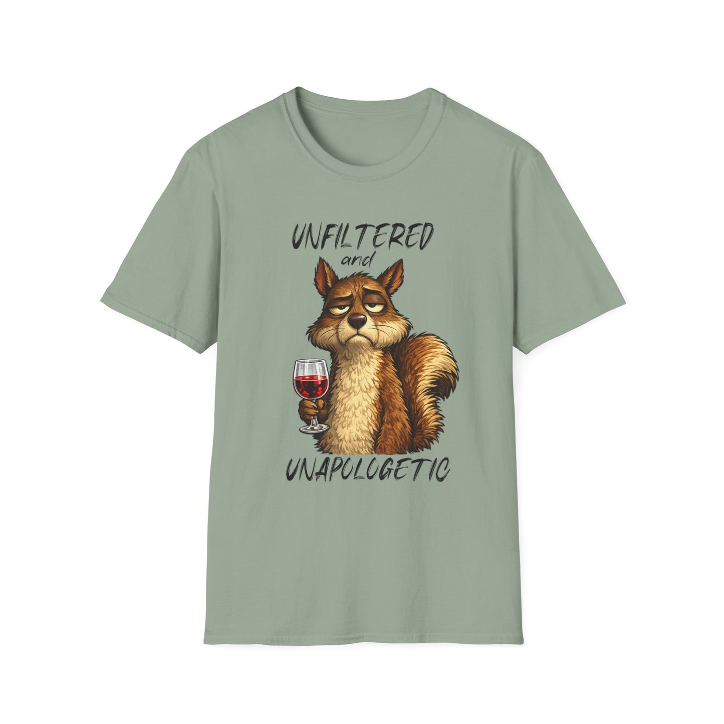 Unfiltered and Unapologetic WitchSoul Original Squirrel T-Shirt — Funny Wine Lover Graphic Tee