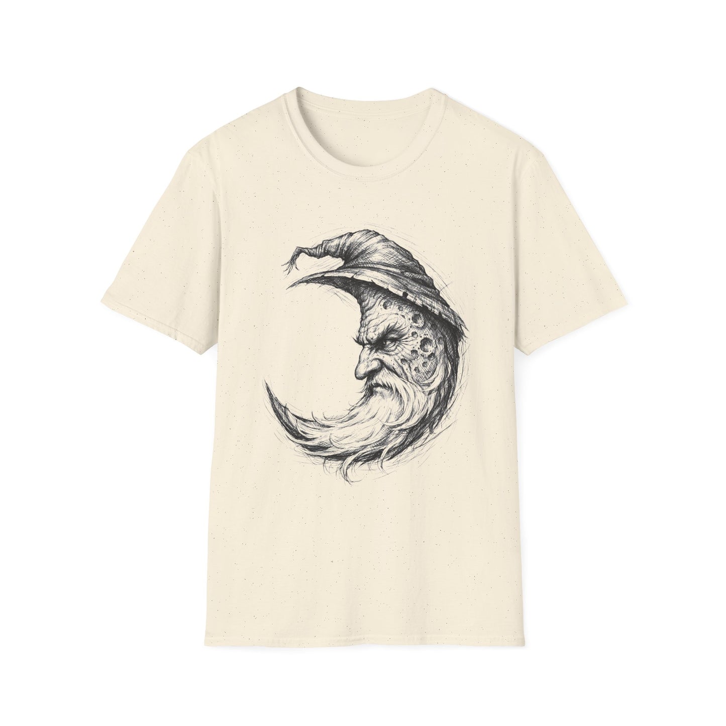 Moon Sage – Witchsoul Originals Tee — Vintage Crescent Moon Wizard Graphic Tee