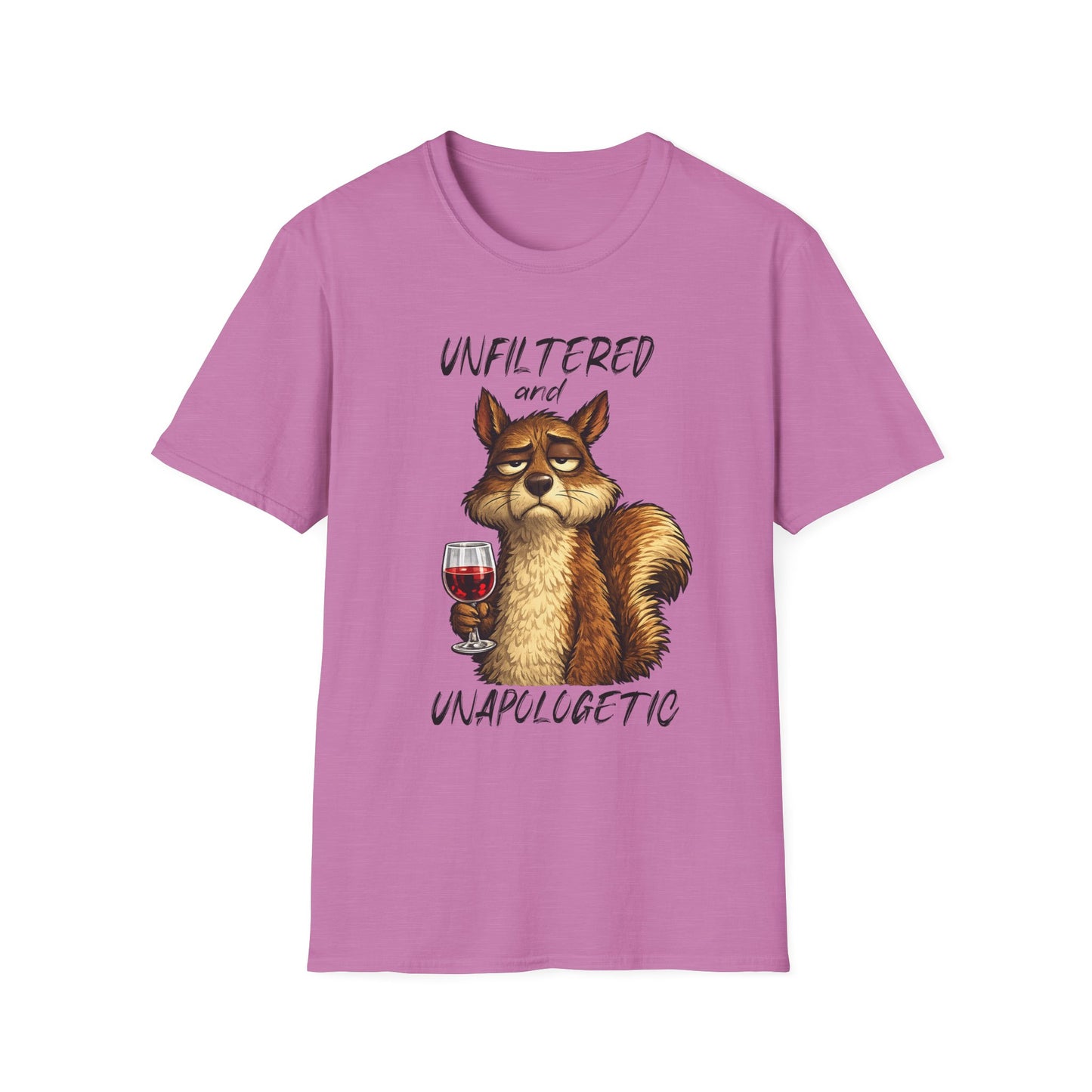 Unfiltered and Unapologetic WitchSoul Original Squirrel T-Shirt — Funny Wine Lover Graphic Tee
