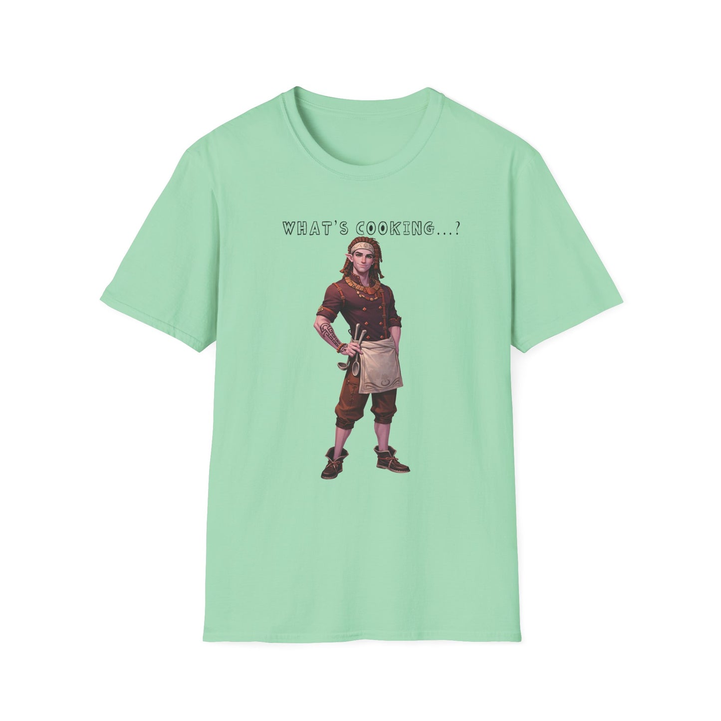 Reth T-Shirt — "What's Cooking?" Fantasy FanArt Palia Inspired Chef Character Tee