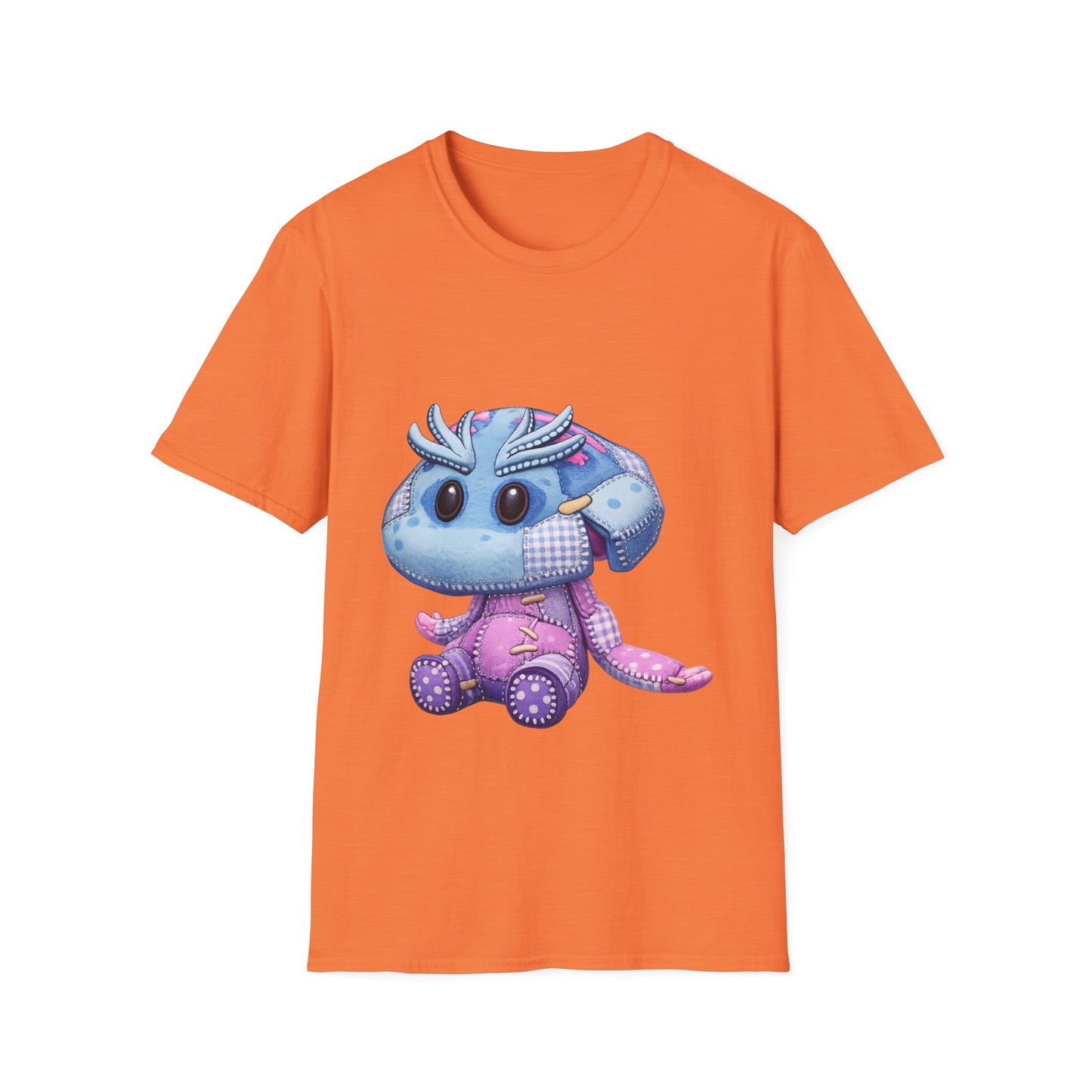 Palia Inspired Shmole Piskii Plush Patchwork Style Graphic Tshirt