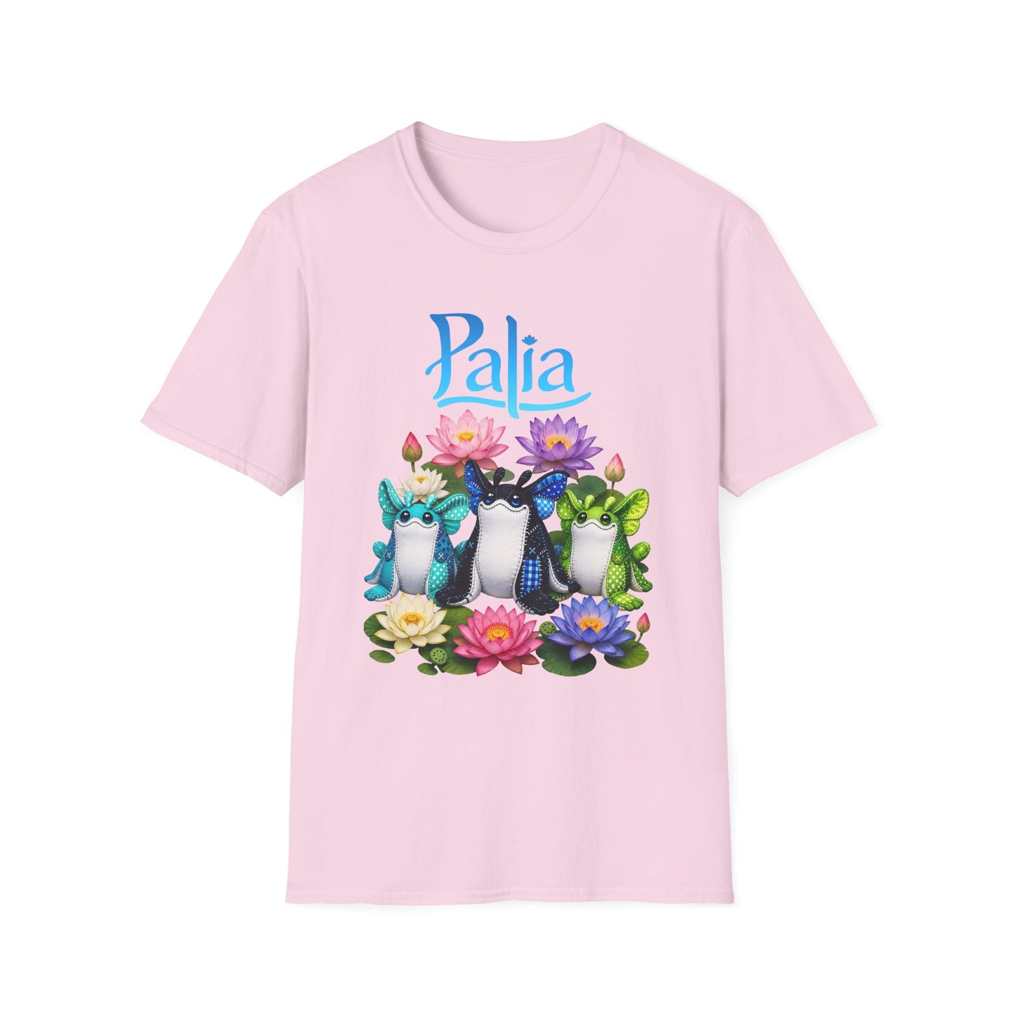 Palia Inspired Ogopuu Plush Lotus Flower Graphic Tee