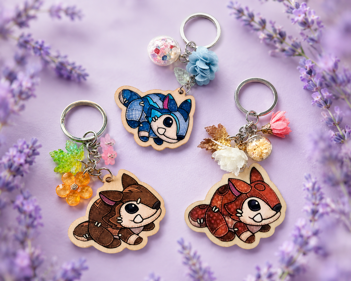 Palia Inspired Chapaa Patchwork Plush Keychain/Bag Charm