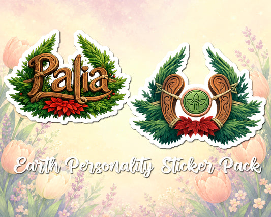 Palia Inspired Earth Type Personality Sticker Pack