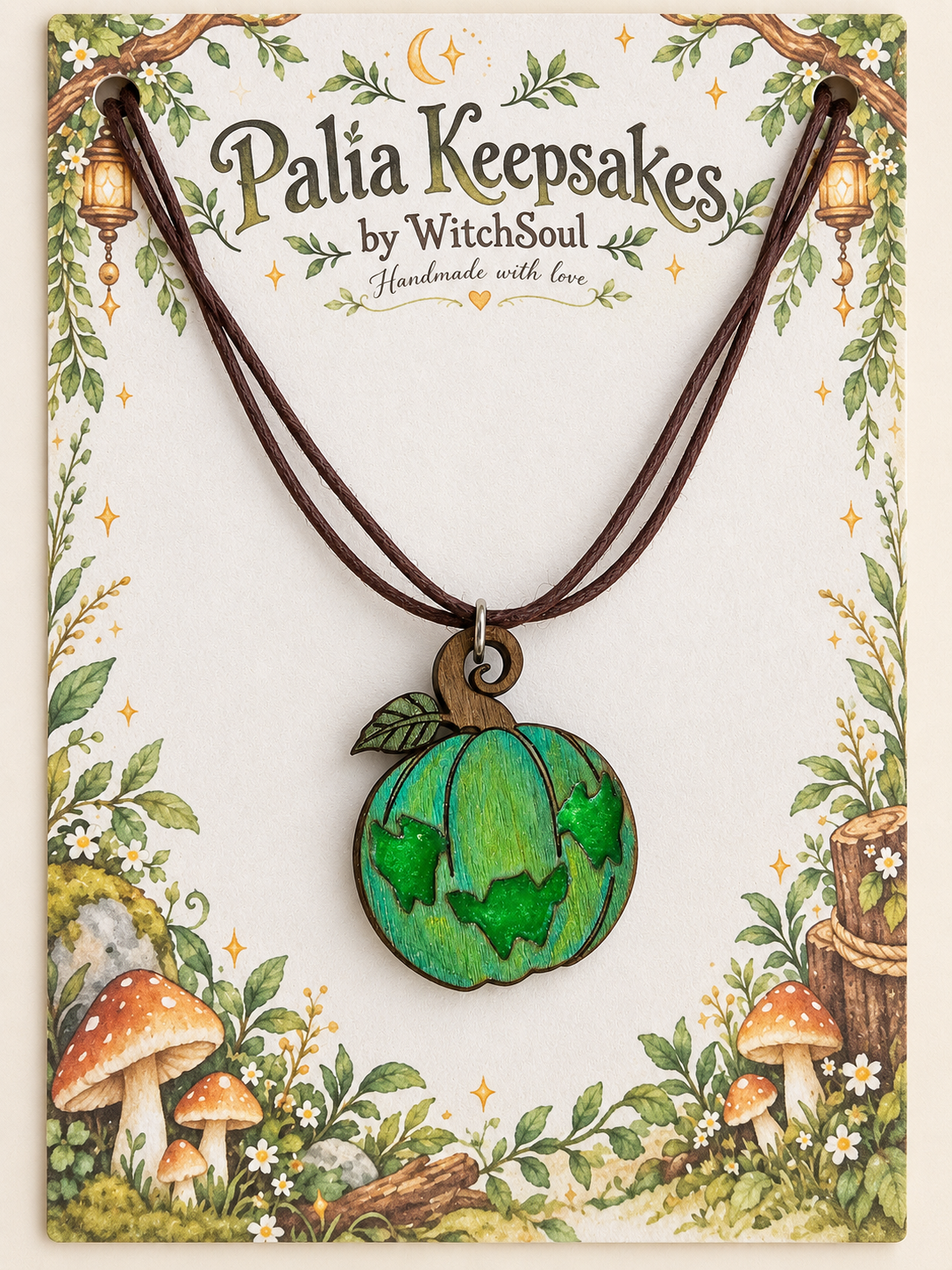 Palia Inspired Jaakcat Spiritfest Ghastly Mask Necklace