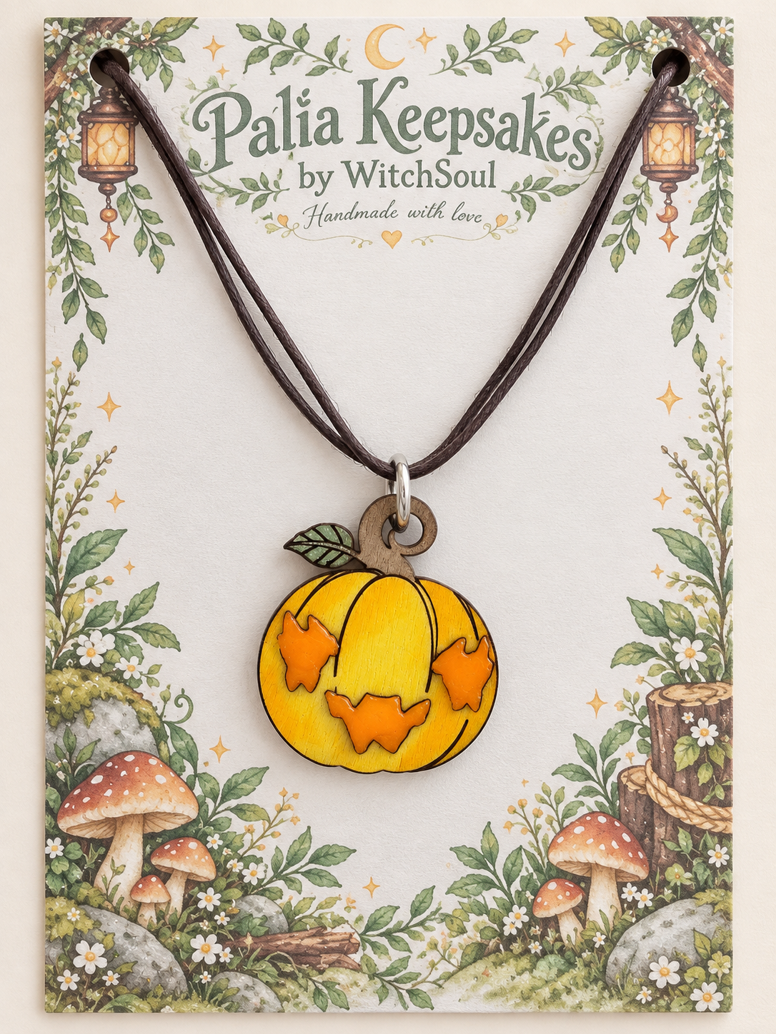 Palia Inspired Jaakcat Spiritfest Ghastly Mask Necklace