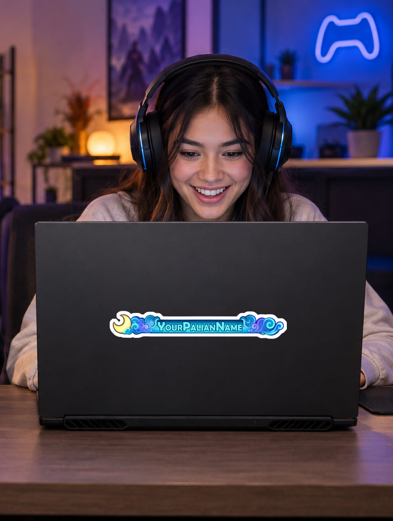 Palia Inspired Nameplate Sticker