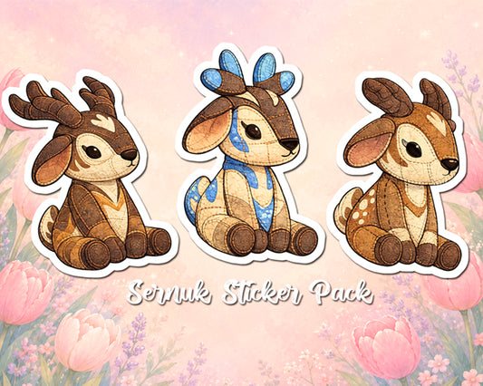 Palia Inspired Patchwork Sernuk Sticker Pack