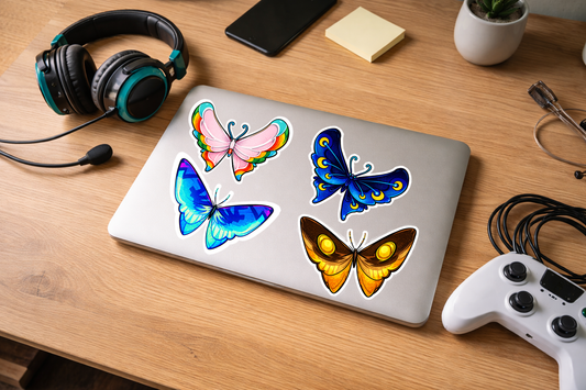 Palia Inspired Butterfly Collection Sticker Pack Kiss Cut Glossy Stickers ColorPop