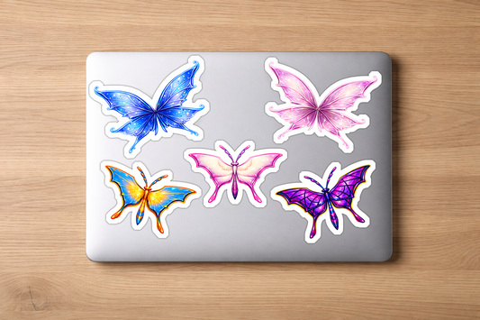 Palia Inspired Batterflies and Piskii Collection Sticker Pack PopColor Kiss Cut